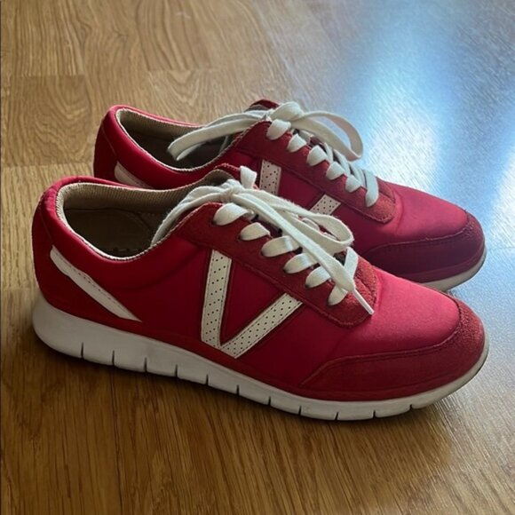 Vionic Red and White Sneakers - Picture 6 of 16
